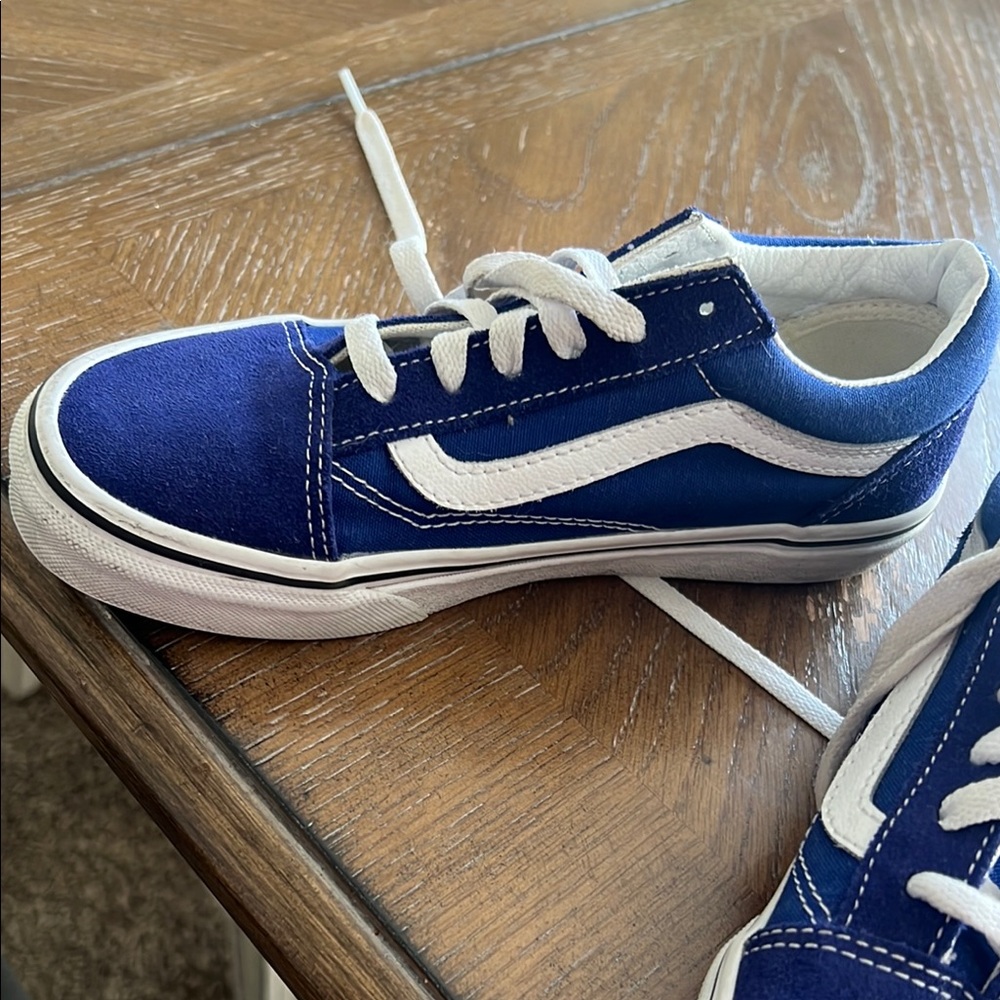 Vans Blue and White Old Skool Sneakers
